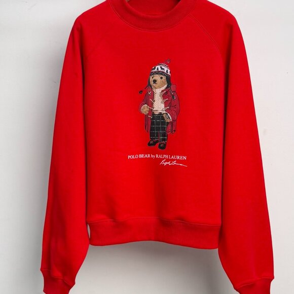 Polo Ralph Lauren Bear Print Crew Neck Sweatshirt - Picture 3 of 9